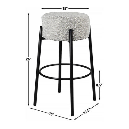 Cole - Counter Stool - Black / White - Hornell Furniture Outlet