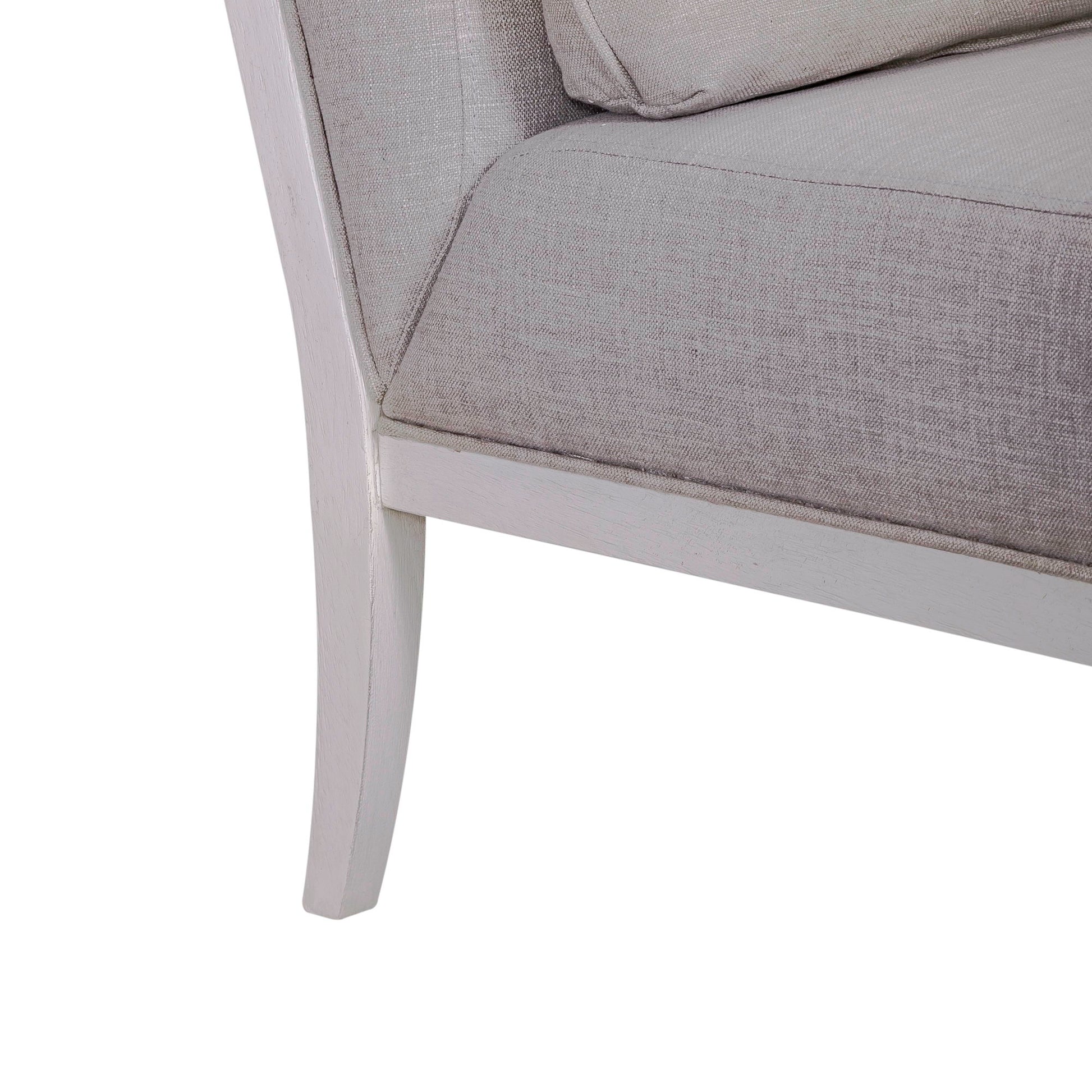 Allyson Park - Upholstered Accent Chair - Wirebrushed White - Hornell Furniture Outlet
