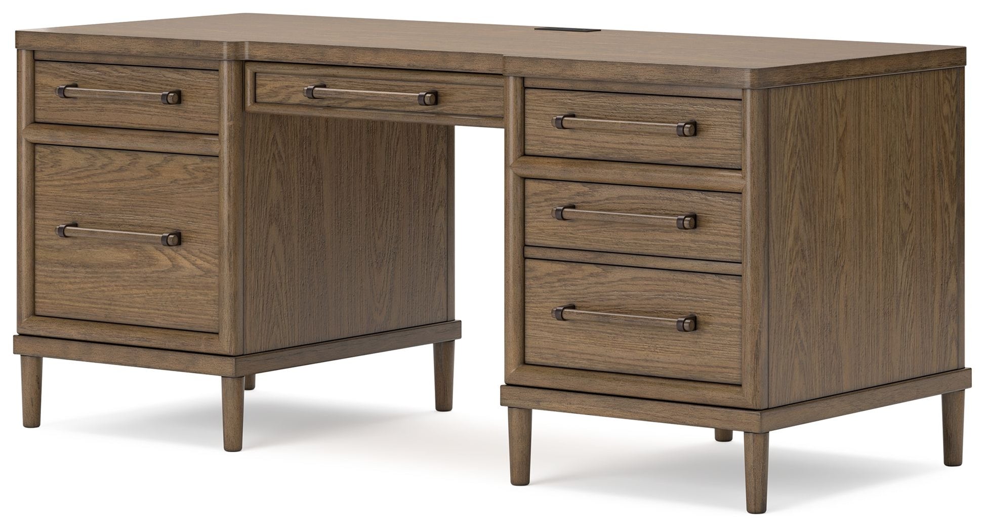 Roanhowe - Brown - Home Office Desk - Hornell Furniture Outlet
