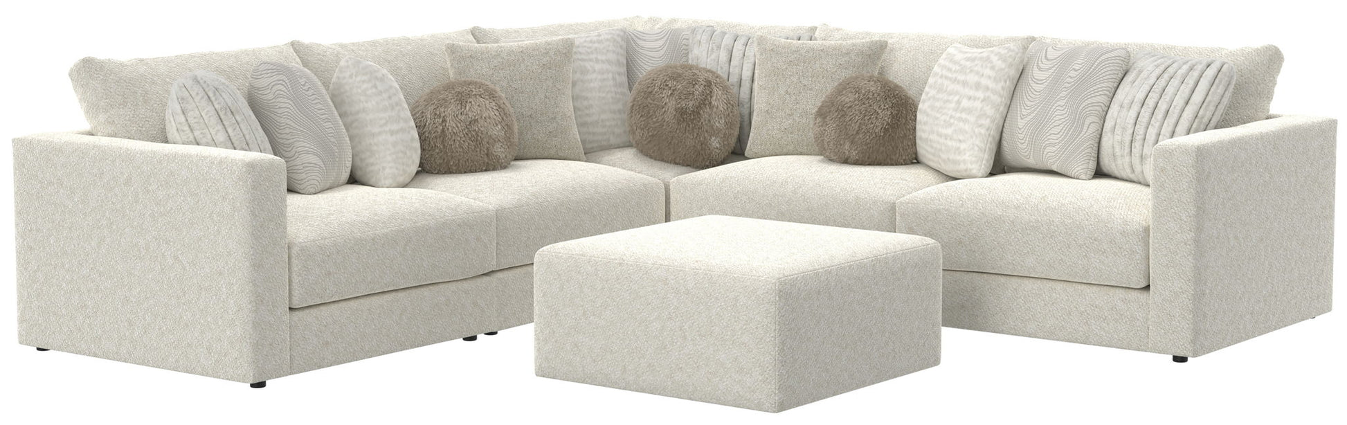 Ritzy - Modular Sofa And Included Cocktail Ottoman - Hornell Furniture Outlet