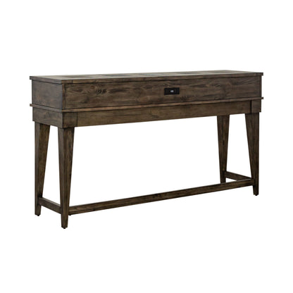 Arrowcreek - Console Bar Table - Dark Brown - Hornell Furniture Outlet