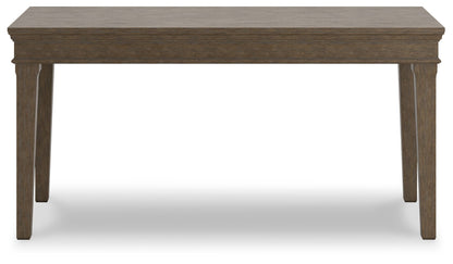 Janismore - Weathered Gray - Home Office Desk - Hornell Furniture Outlet