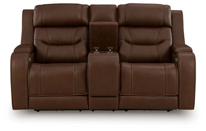 Knightington - Power Reclining Loveseat With Audio Seating - Hornell Furniture Outlet