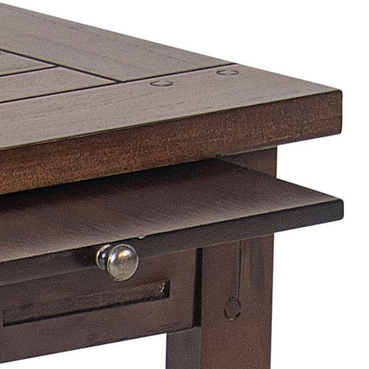 Crestline - Chairside End Table - Brown - Hornell Furniture Outlet