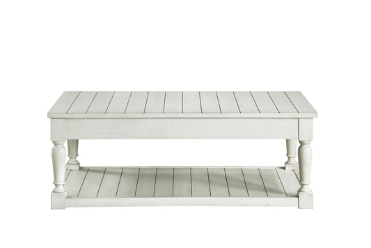 Hemingway - Lift Top Coffee Table - White - Hornell Furniture Outlet