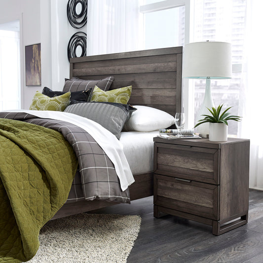 Tanners Creek - Nightstand - Dark Gray - Hornell Furniture Outlet