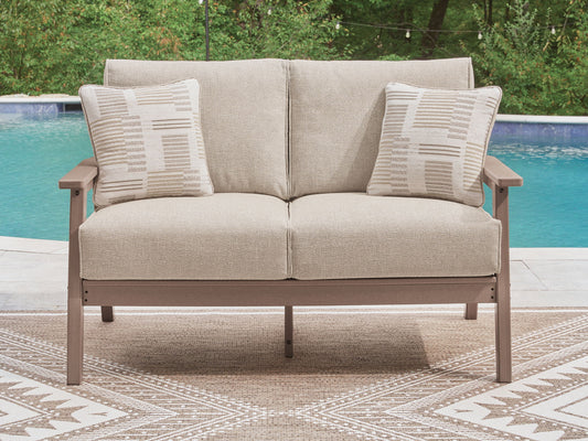 Grover Beach - Loveseat With Cushion - Driftwood - Hornell Furniture Outlet