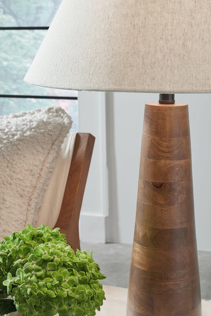 Danset - Wood Lamp - Hornell Furniture Outlet