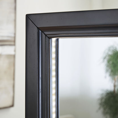 Evesen - Floor Standing Mirror/Storage - Hornell Furniture Outlet