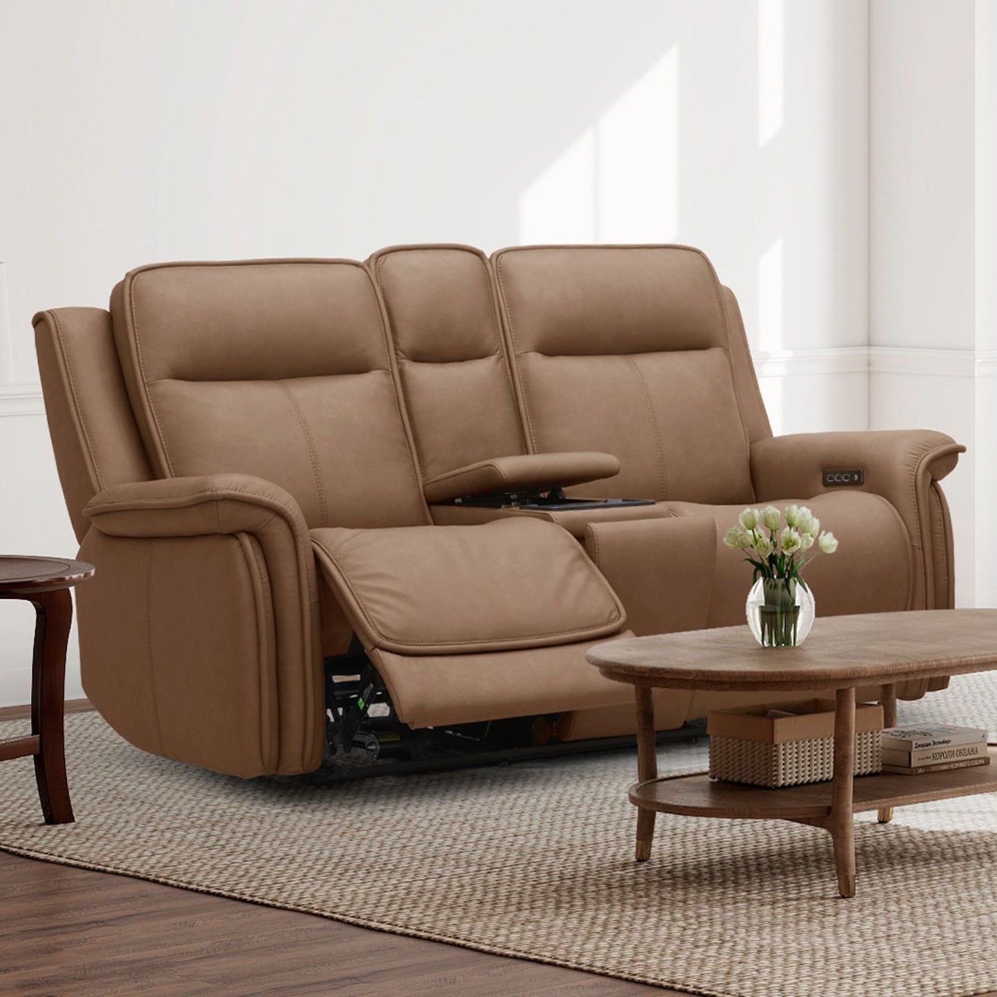 Cora - Loveseat With Console P3 & ZG - Hornell Furniture Outlet