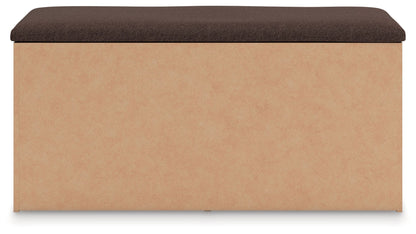 Kinlanni - Bedroom Upholstered Storage Bench - Tan / Brown - Hornell Furniture Outlet