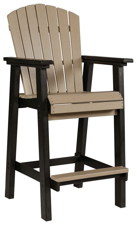 Fairen Trail - Black / Driftwood - Tall Barstool (Set of 2) - Hornell Furniture Outlet