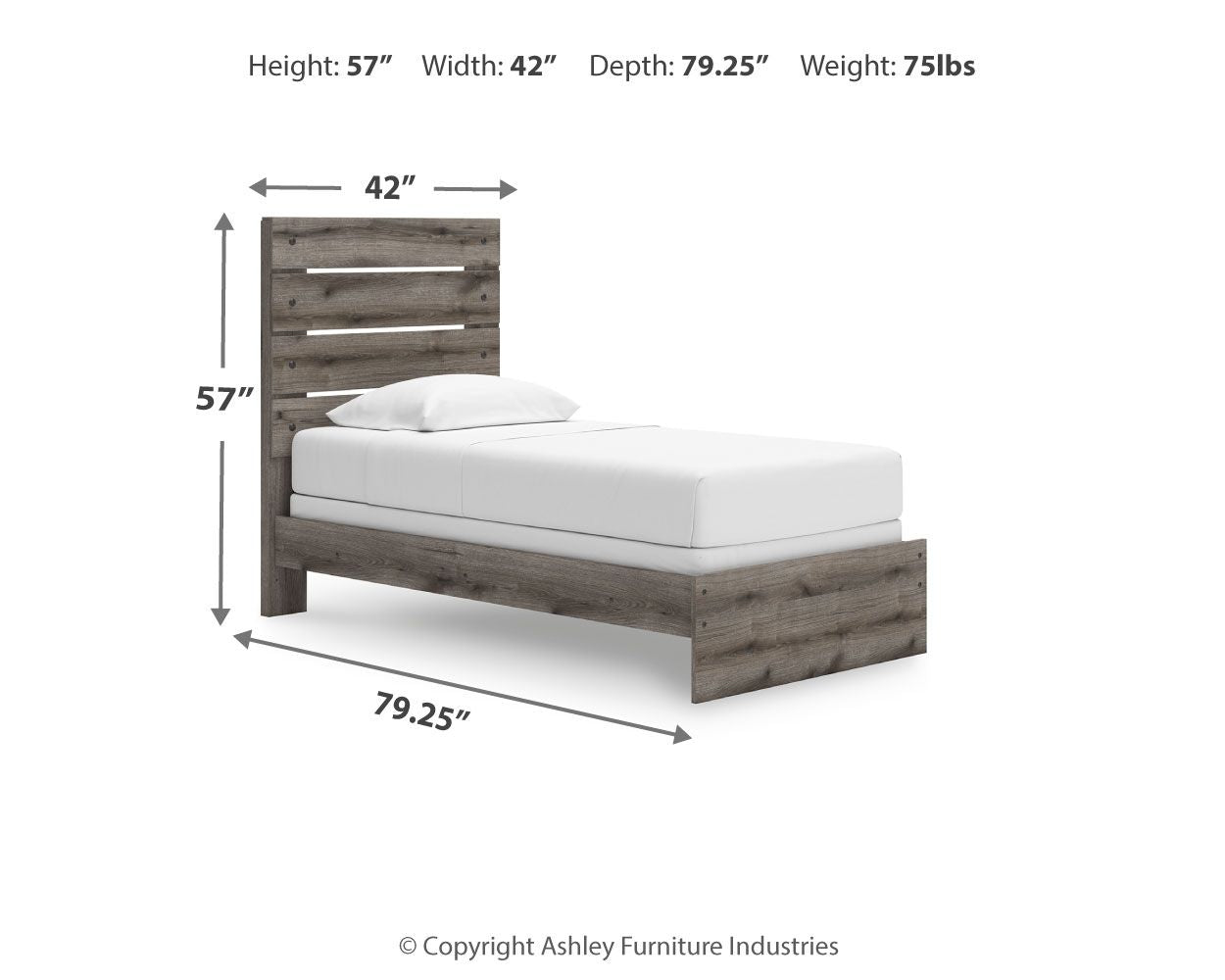 Graystorm - Panel Bed - Hornell Furniture Outlet