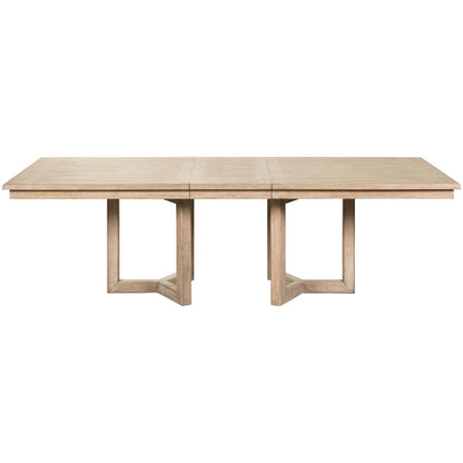 Proximity Place - Double Pedestal Table - Brown - Hornell Furniture Outlet