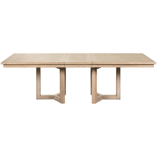 Proximity Place - Double Pedestal Table - Brown - Hornell Furniture Outlet