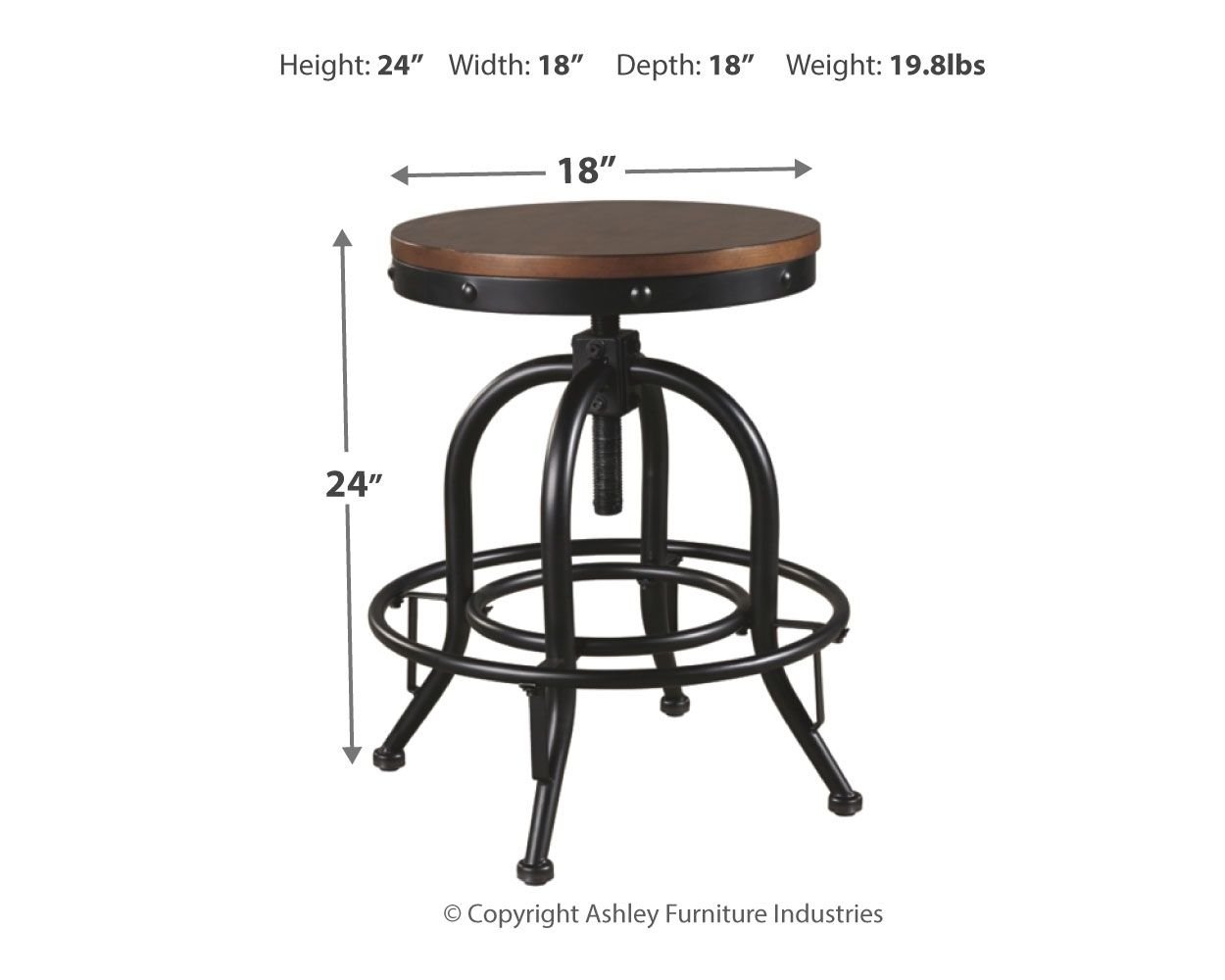 Valebeck - Swivel Barstool (Set of 2) - Hornell Furniture Outlet