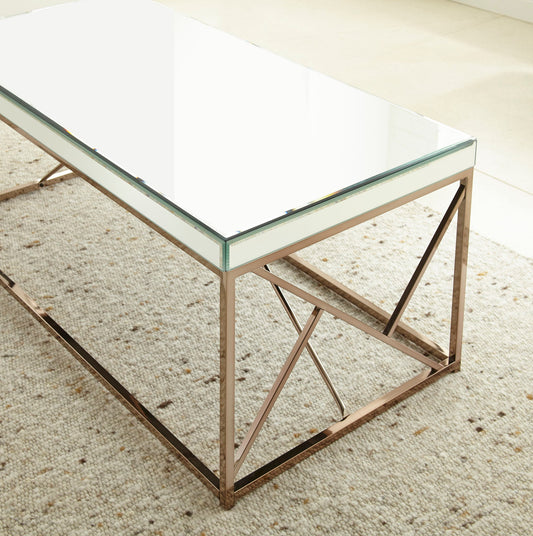 Evelyn - Cocktail Table - Beige - Hornell Furniture Outlet