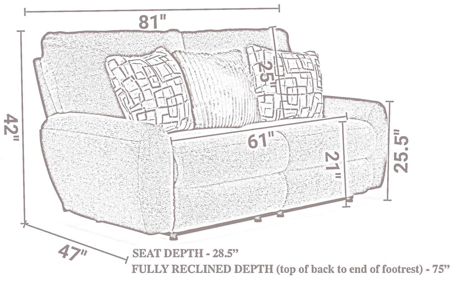 Maxwell - Power Deep Seat Reclining Loveseat - Hornell Furniture Outlet