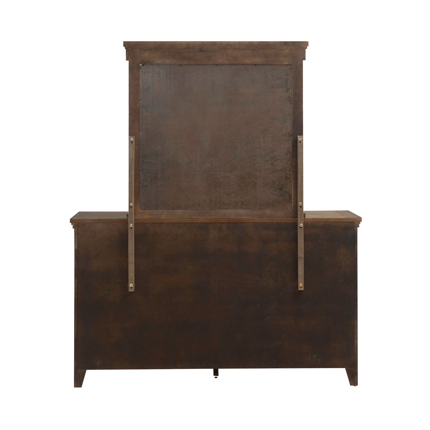 Carolina Park - Dresser & Mirror - Brown - Hornell Furniture Outlet