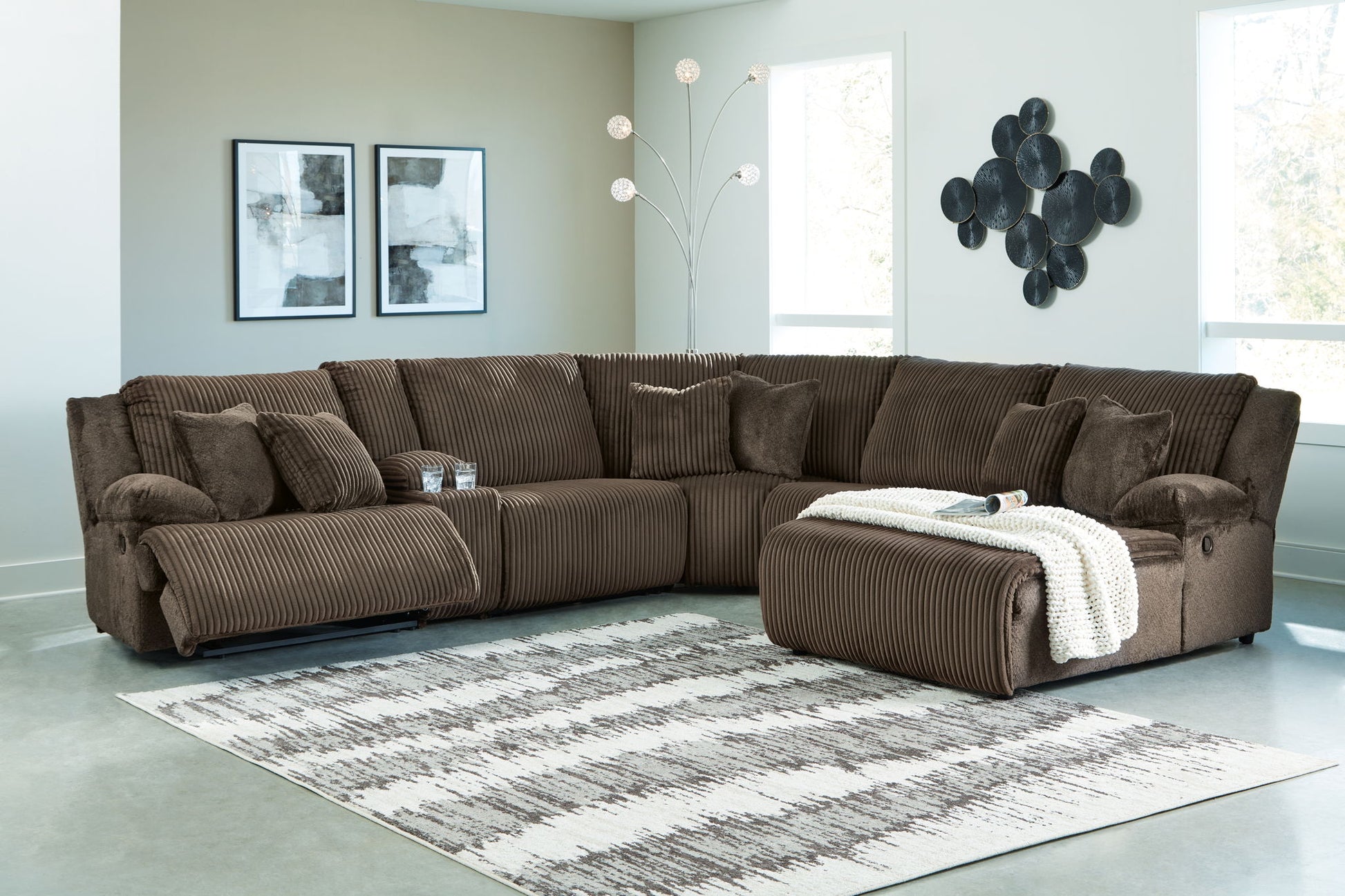 Top Tier - Reclining Sectional - Hornell Furniture Outlet
