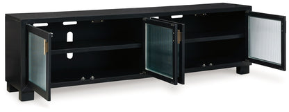 Winbardi - Black - Extra Large TV Stand - Hornell Furniture Outlet