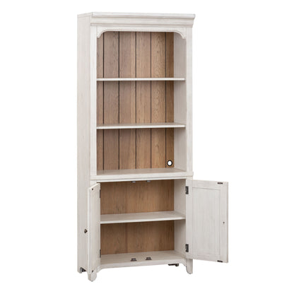 Farmhouse Reimagined - Bookcase - White - Hornell Furniture Outlet