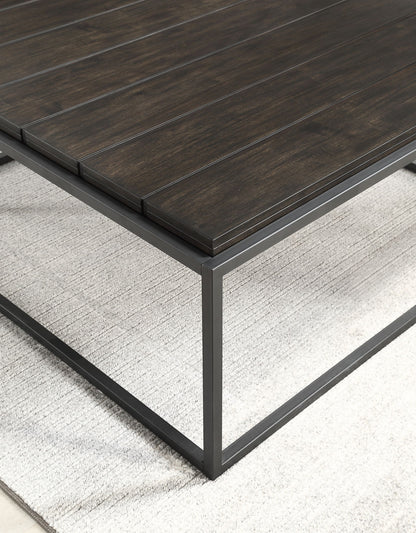 Tekoa - Coffee Table - Dark Brown - Hornell Furniture Outlet