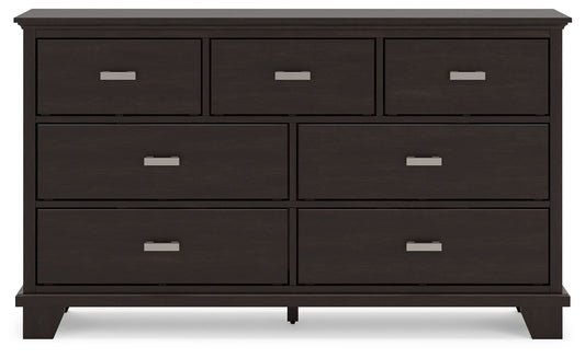 Covetown - Dark Brown - Dresser - Hornell Furniture Outlet