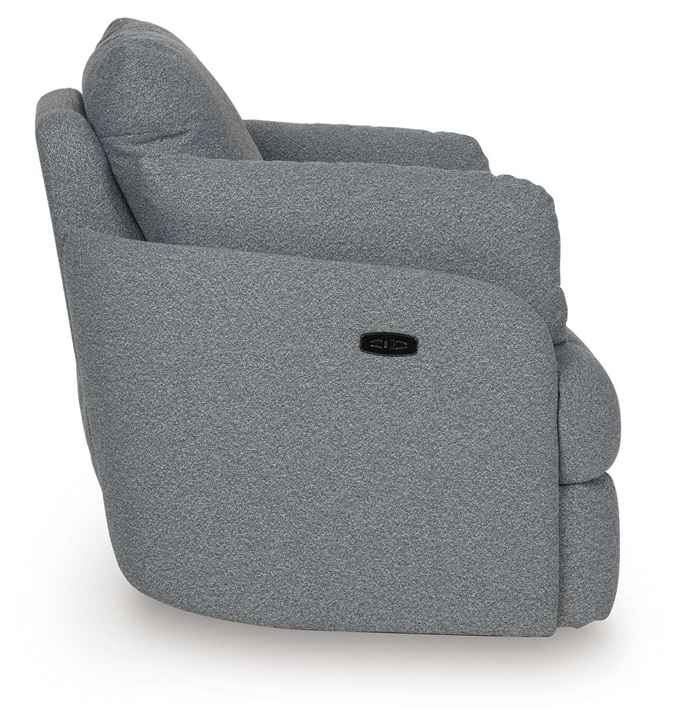Alainmont Next - Gen Nuvella - Swivel Power Recliner - Hornell Furniture Outlet