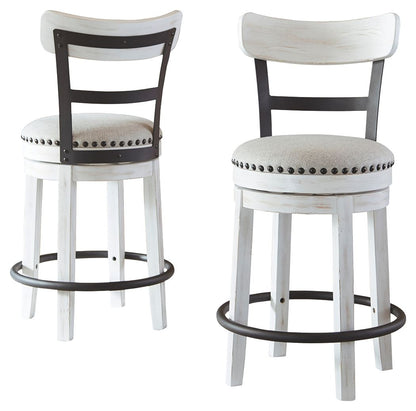 Valebeck - Full Back Swivel Stool - Hornell Furniture Outlet