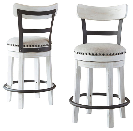 Valebeck - Full Back Swivel Stool - Hornell Furniture Outlet
