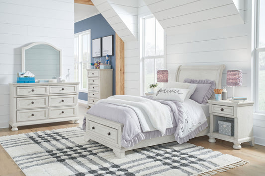 Robbinsdale - Youth Sleigh Storage Bedroom Set - Hornell Furniture Outlet