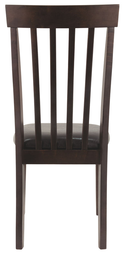 Hammis - Dark Brown - Dining UPH Side Chair (Set of 2) - Hornell Furniture Outlet