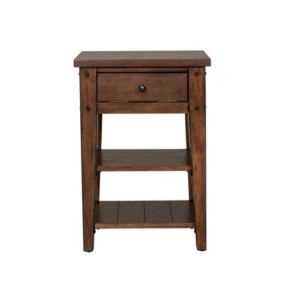 Lake House - Chair Side Table - Hornell Furniture Outlet