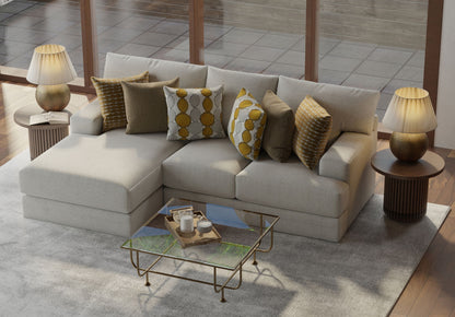 Tori - Sectional With Comfort Coil Seating And Accent Pillows Included - Hornell Furniture Outlet