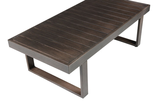 Wyatt - Patio Cocktail Table - Brown - Hornell Furniture Outlet