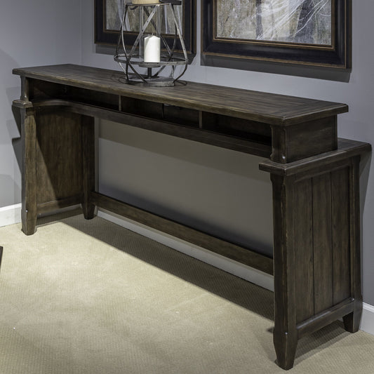 Paradise Valley - Console Bar Table - Dark Brown - Hornell Furniture Outlet