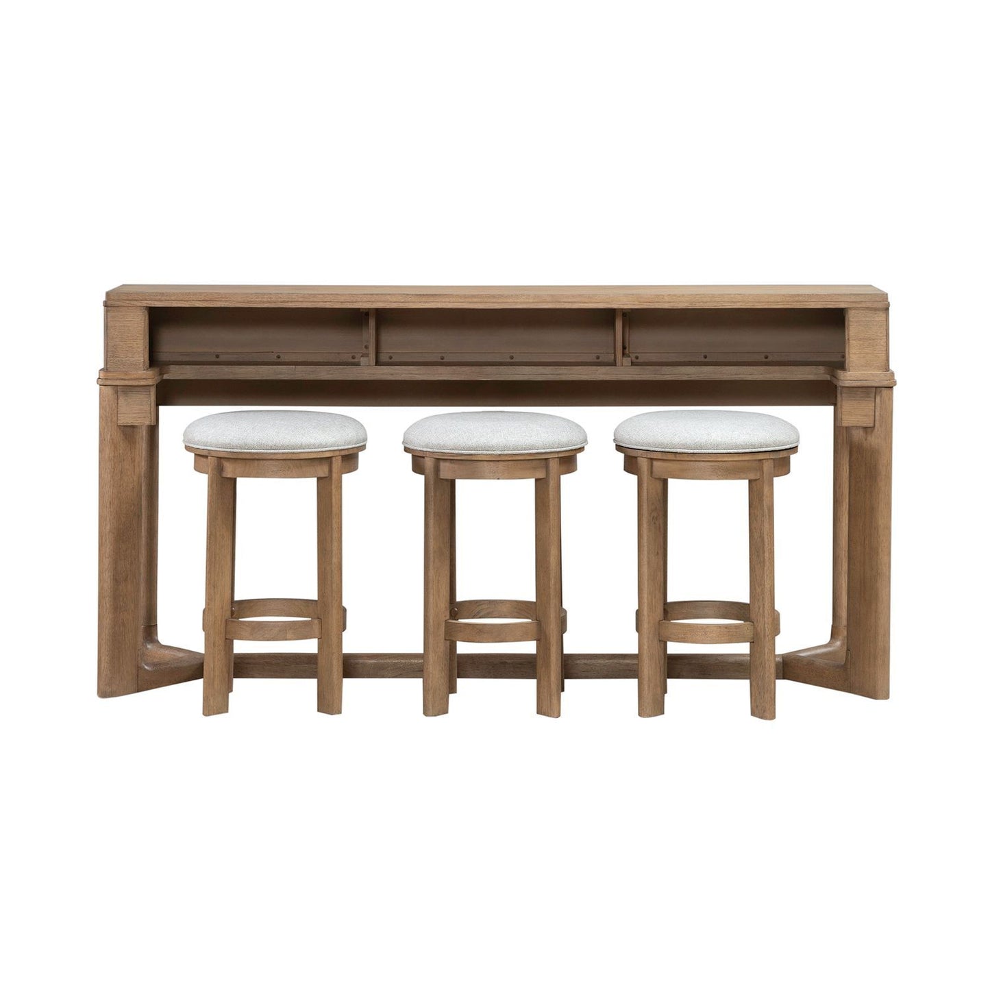 Ballentine - 4 Piece Bar Set - Brown - Hornell Furniture Outlet