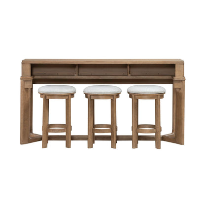 Ballentine - 4 Piece Bar Set - Brown - Hornell Furniture Outlet
