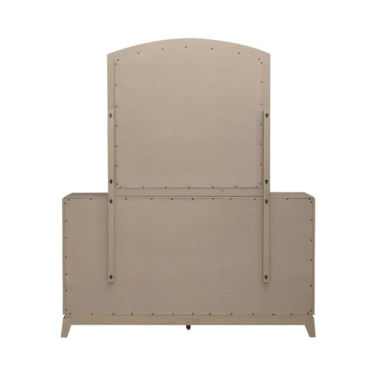 Avalon - Dresser & Mirror - Burnished Beige - Hornell Furniture Outlet