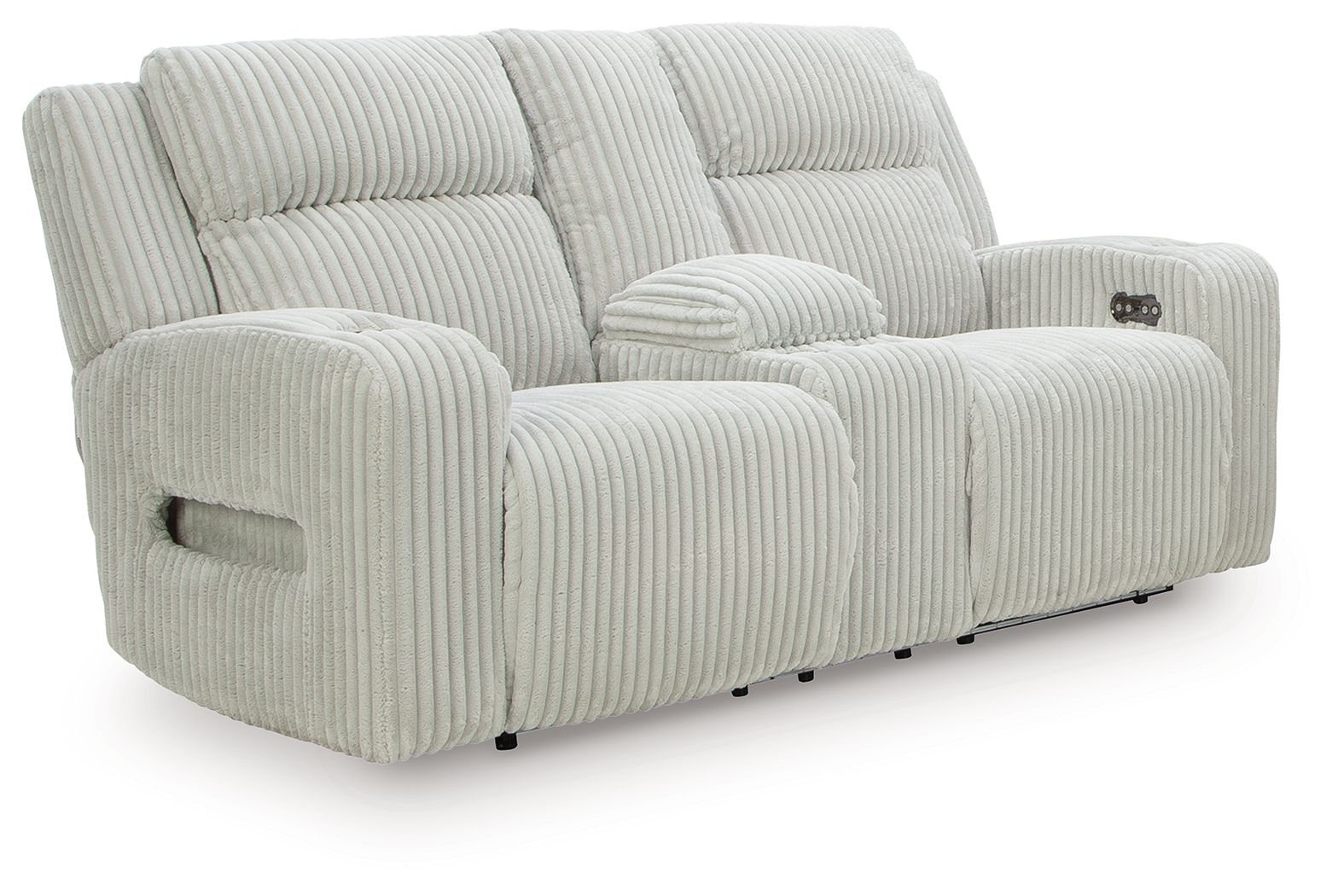 Forest Lake - Power Reclining Loveseat With Console / Adj Headrest - Hornell Furniture Outlet