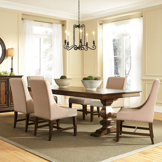 Armand - Trestle Table Set - Hornell Furniture Outlet