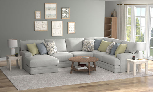 Stockbridge - Sectional With Comfort Coil Seating And 9 Accent Pillows Included - Hornell Furniture Outlet