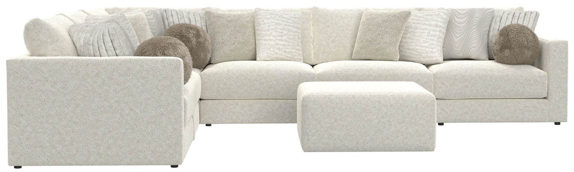 Ritzy - Modular Sofa And Included Cocktail Ottoman - Hornell Furniture Outlet