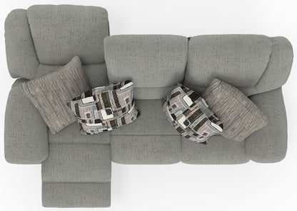 Trifecta - Sofa With 3 Recliners and Drop Down Table - Hornell Furniture Outlet