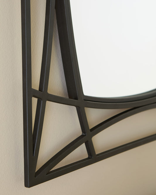 Freenville - Black - Accent Mirror - Hornell Furniture Outlet