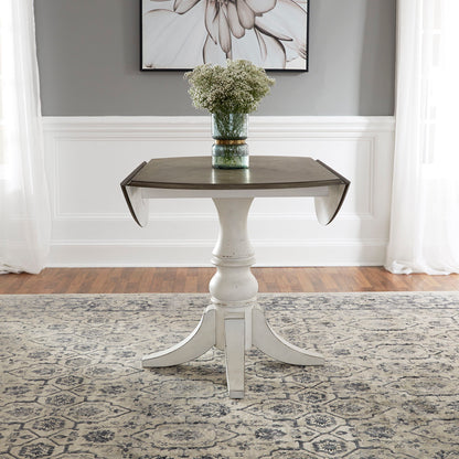 Magnolia Manor - 3 Piece Drop Leaf Table Set - White - Hornell Furniture Outlet