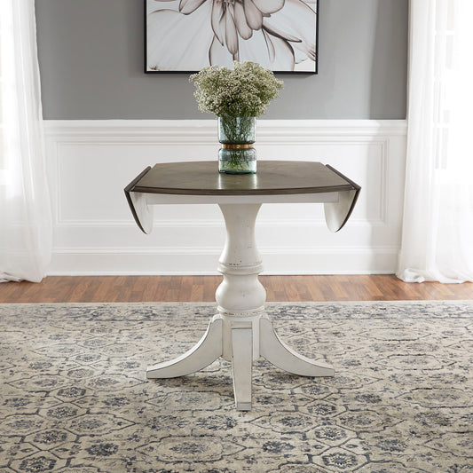 Magnolia Manor - 3 Piece Drop Leaf Table Set - White - Hornell Furniture Outlet