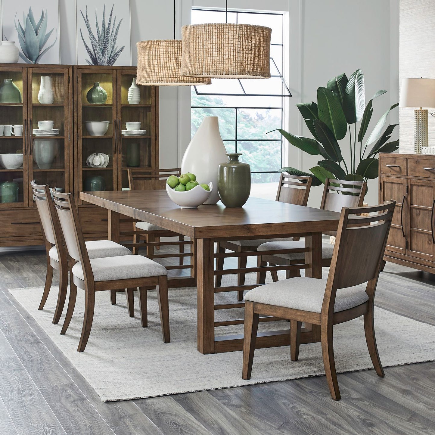 Shaker Lakes - Optional Double Pedestal Table Set - Hornell Furniture Outlet
