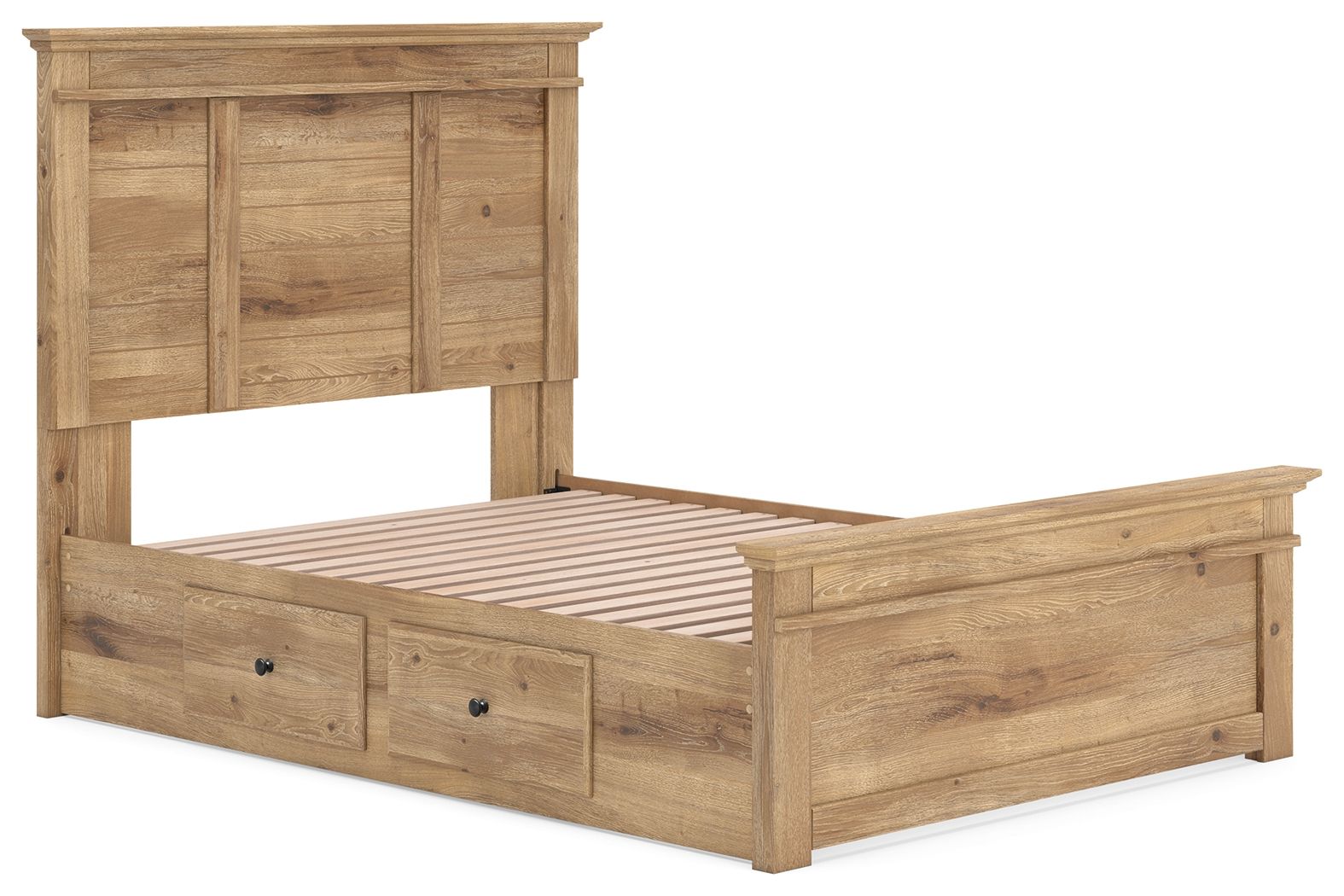 Makidern - Panel Storage Bed With 2 Under Bed Storage Units - Hornell Furniture Outlet